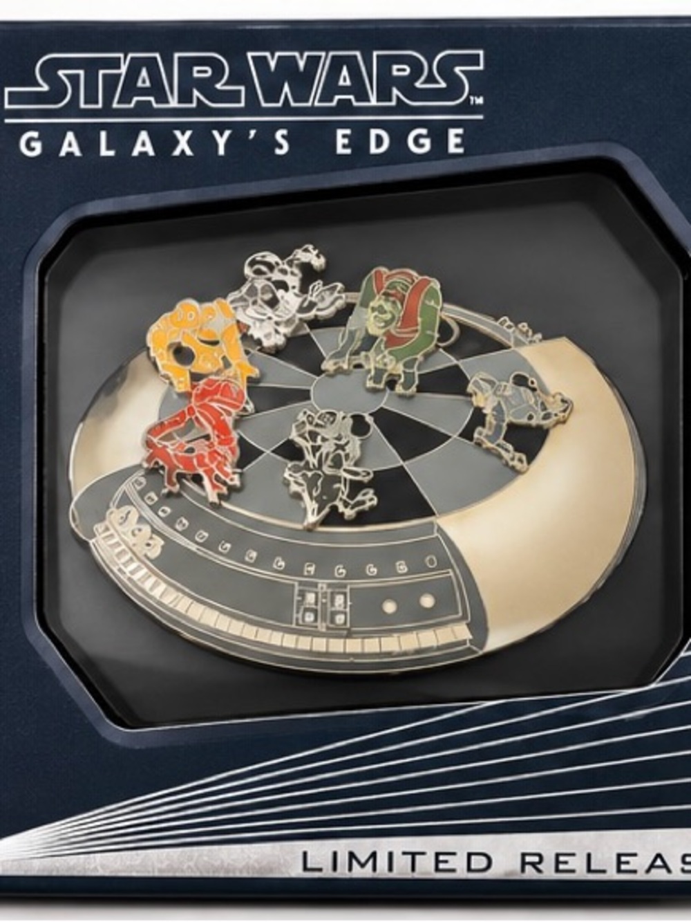 Disney Star Wars Galaxy's Edge Enamel Pin – Gold, Black, Red, Green, Yellow